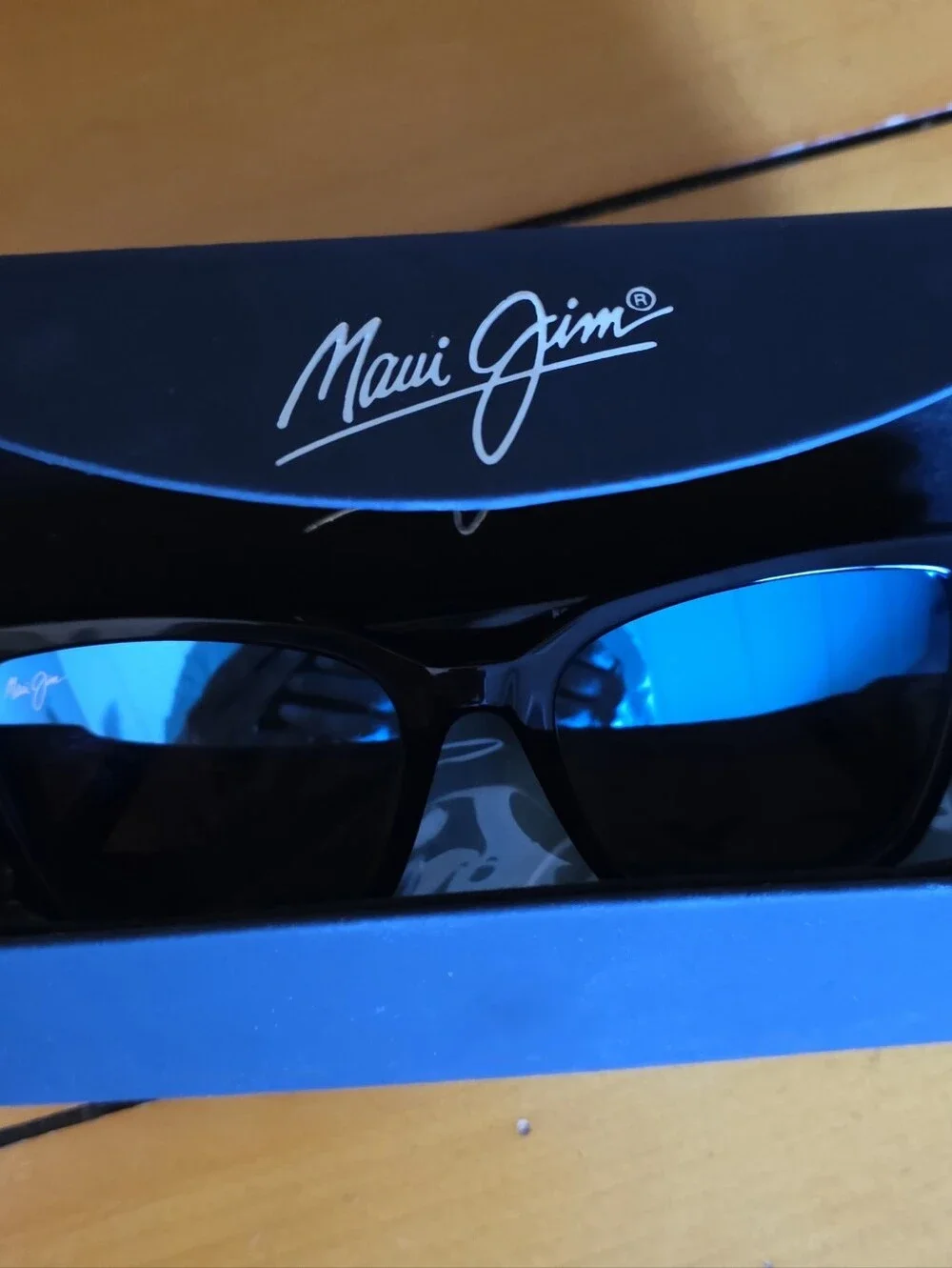 Maui Jim Blue Frame Blue Lens Sunglasses